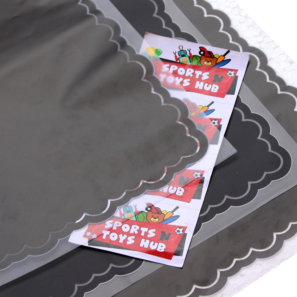 Flower Sheet Curvy Border Style, Wrapping Paper, Floral Gifting Sheets Bouquet Collection