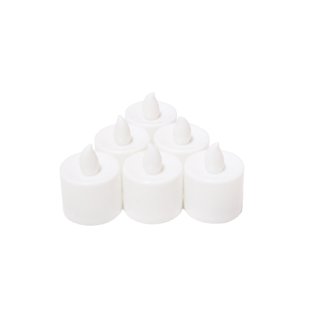 Cylinder Shape Multi LED Light Candle - 6 Pcs