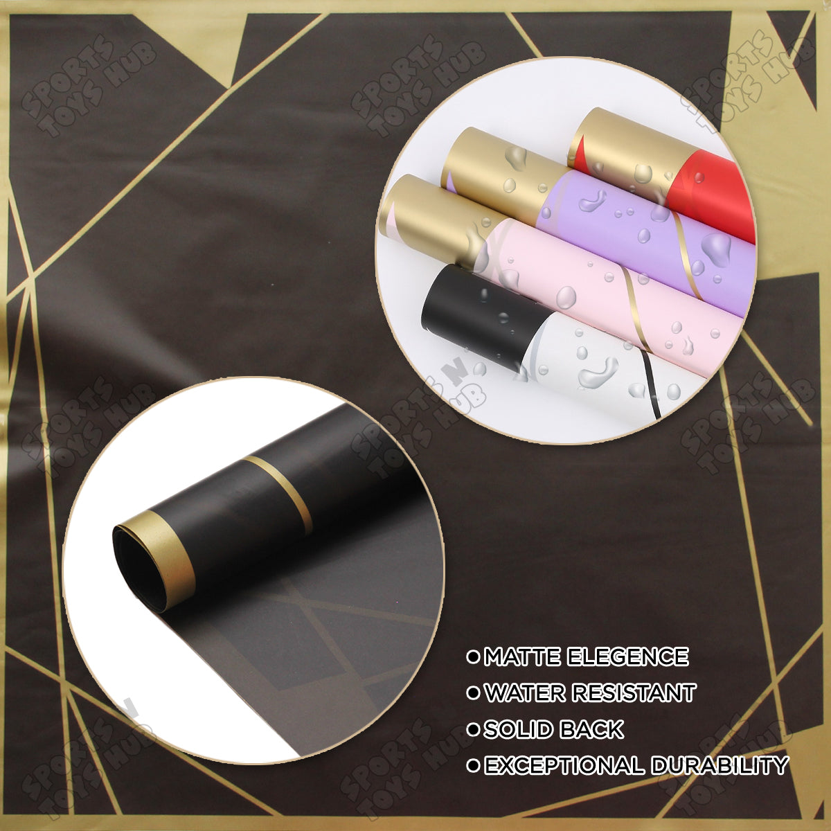 Diagonal Lines Abstract Linear Design Translucent Flower Wrapping Sheets