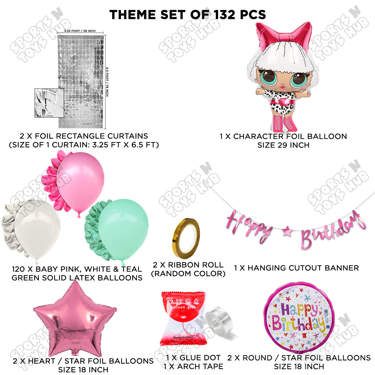 L.0.L Diva Cursive Banner Arch Theme Collection