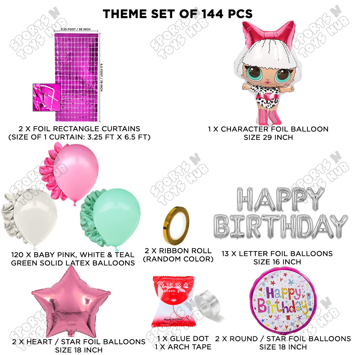 L.0.L Diva Foil Letter Arch Theme Collection