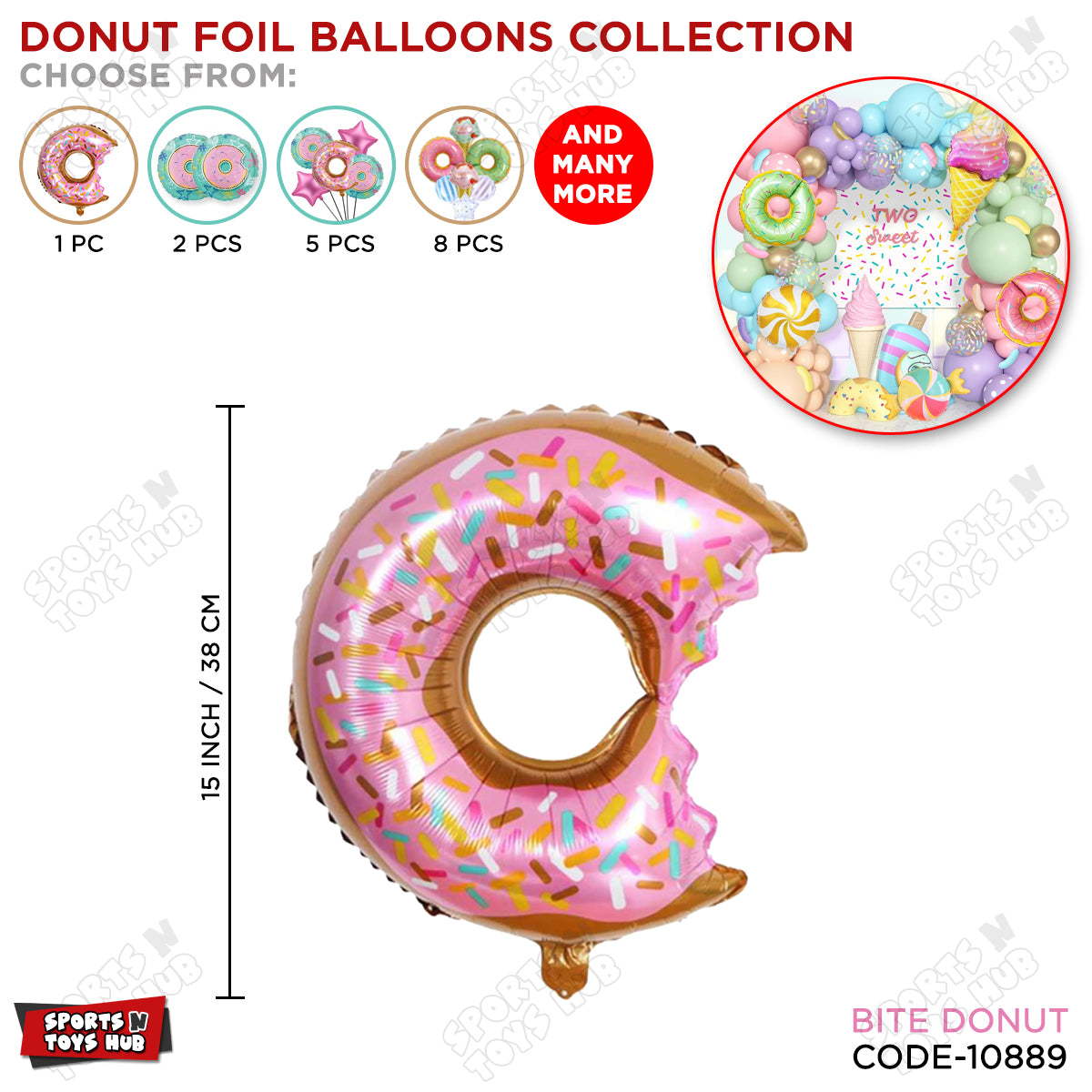 Mini Donut Foil Balloon