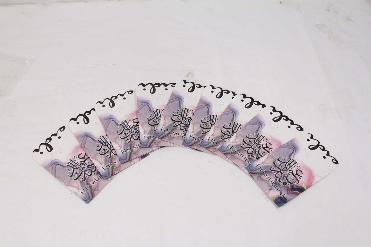 Pastel Abstract Watercolour Printed Eid Mubarak Kids Money Envelope - Pack of 10