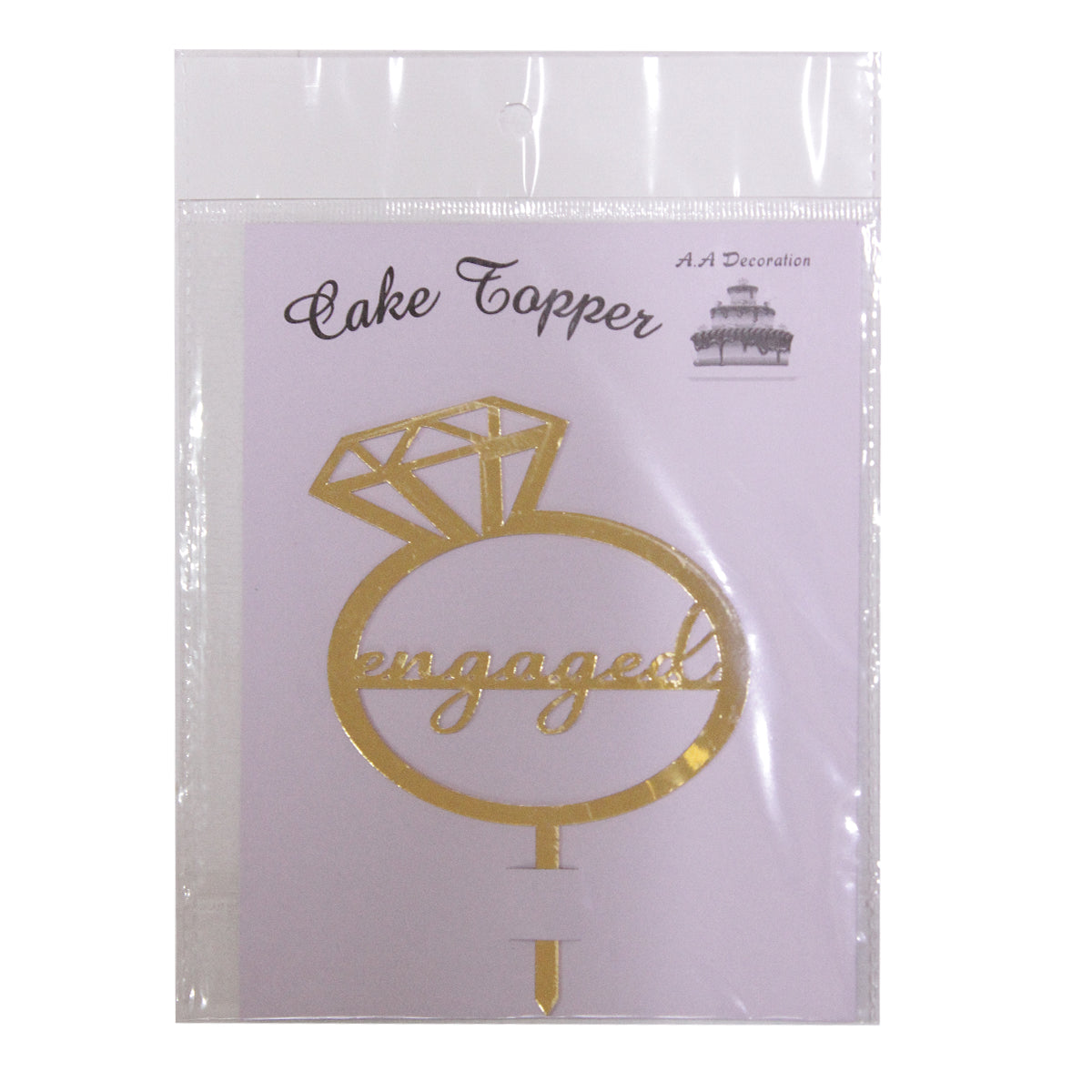 Engagement Acrylic Cake Topper