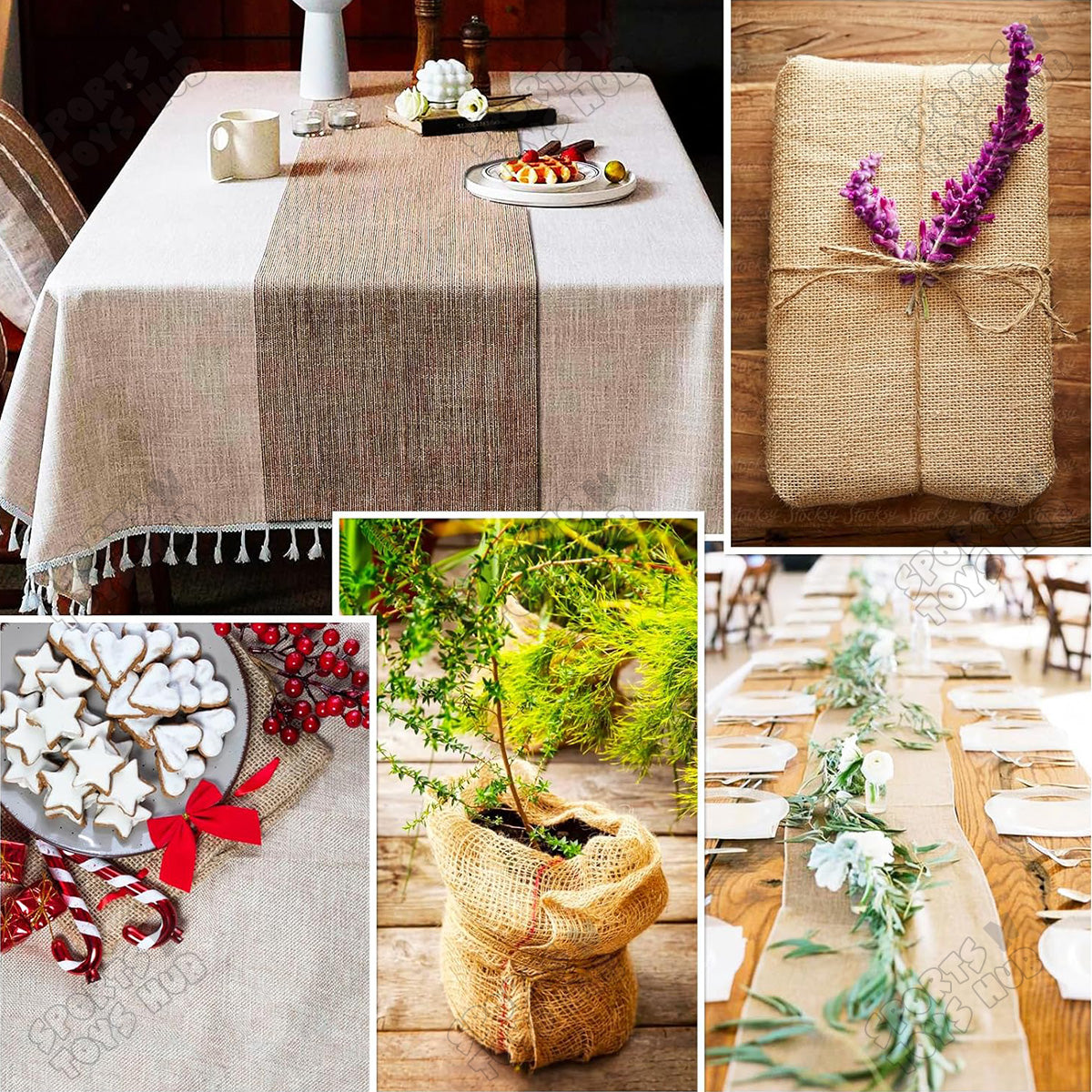 7 Yards - Fine Jute Net Roll Gift Wrapping Net