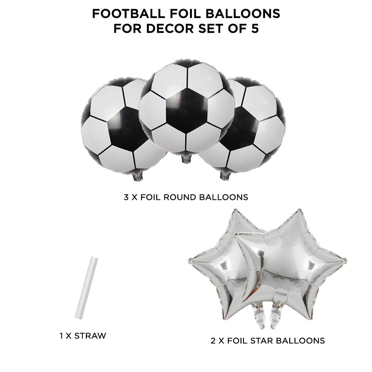 Football Foil Balloon Set