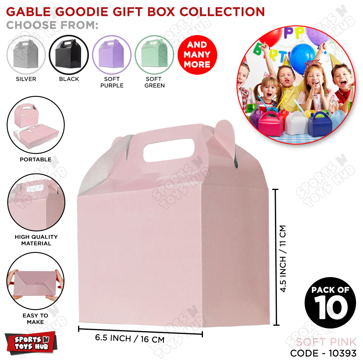 Gable Goodie Gift Box Collection - 10 Pcs