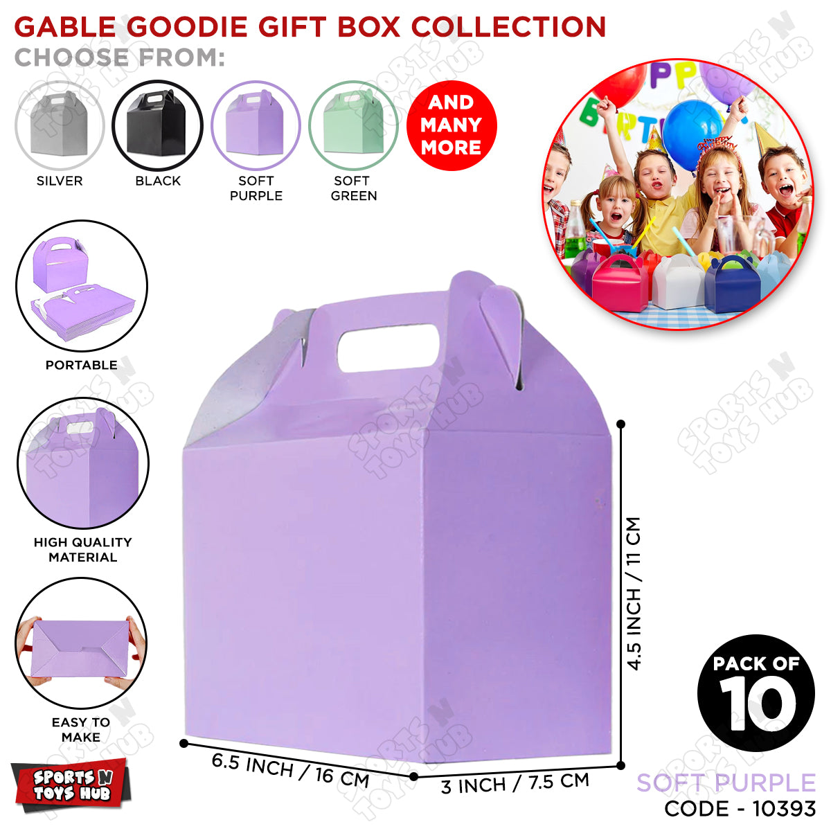 Gable Goodie Gift Box Collection - 10 Pcs