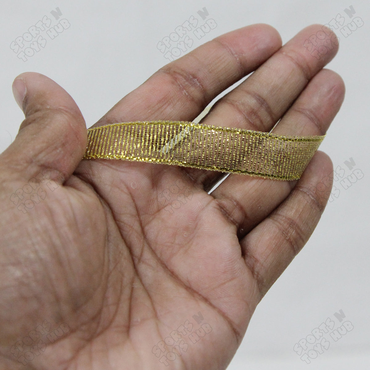 1/2 Inch x 25 Yards – Metallic Glitter Organza Lace Ribbon Roll for Gift Wrapping, Crafts & Decorations