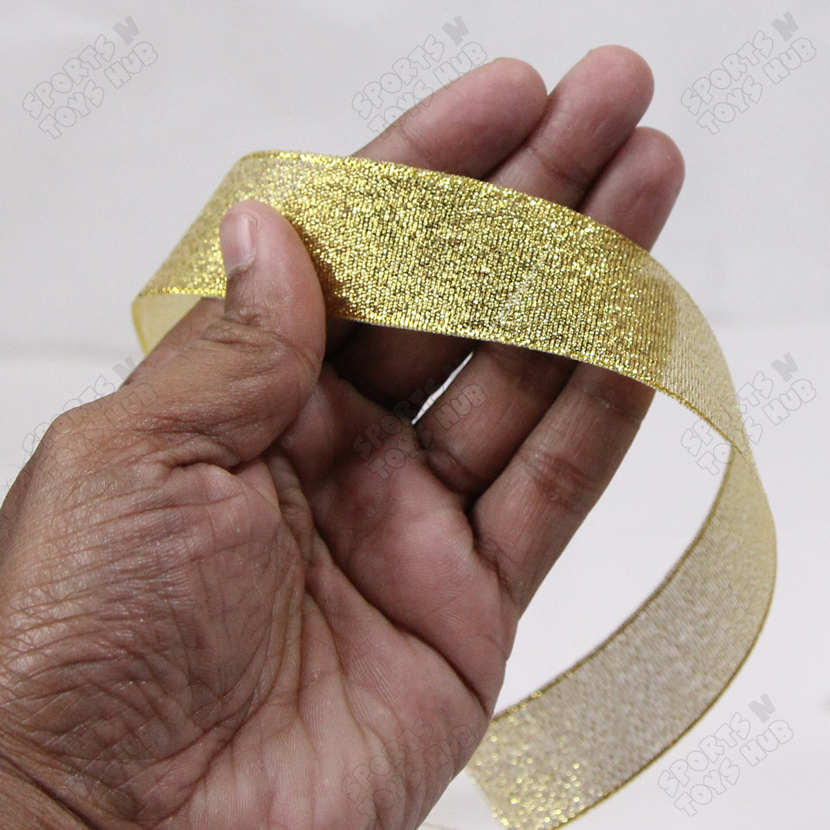 1 Inch x 25 Yards – Metallic Glitter Organza Zarri Lace Ribbon Roll for Gift Wrapping, Crafts & Decor