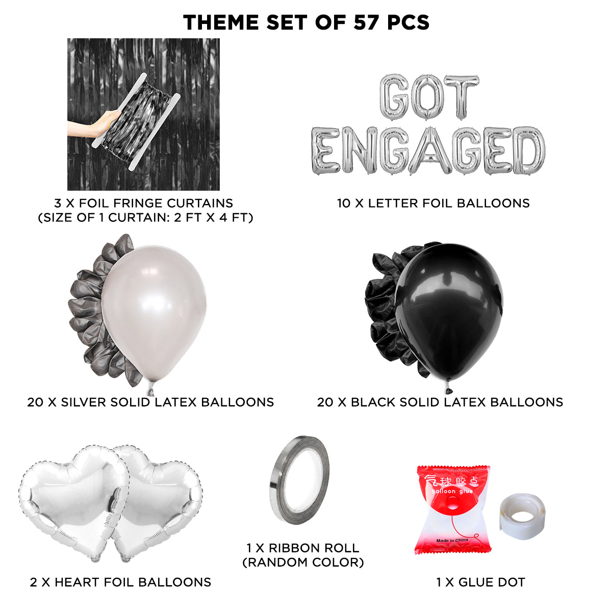 Got Engaged Letter Theme With Curtain