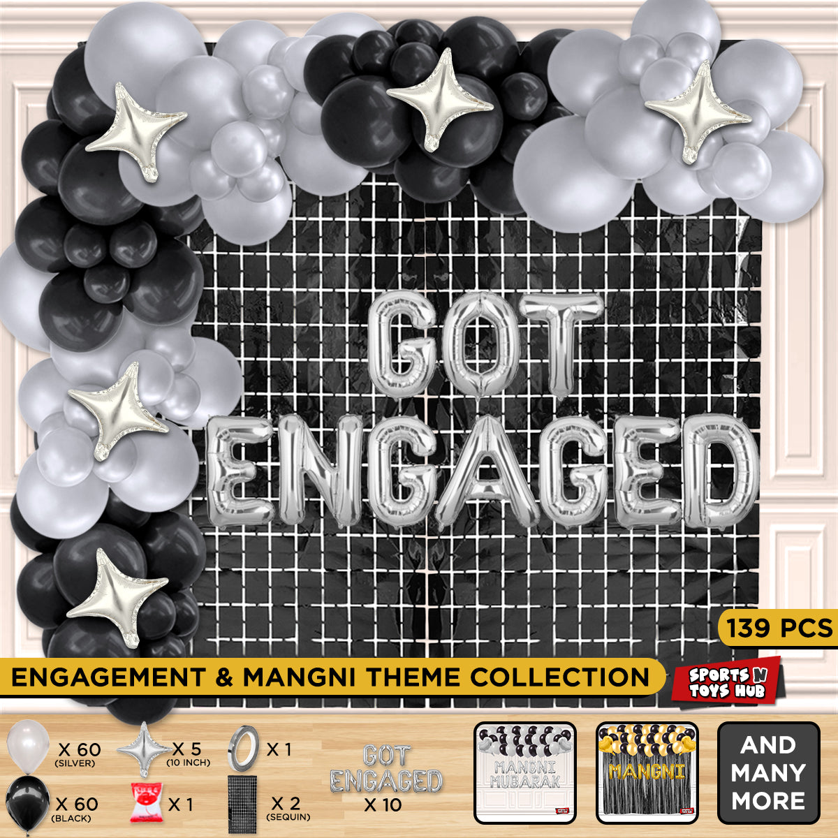 Got Engaged Letter Arch Theme