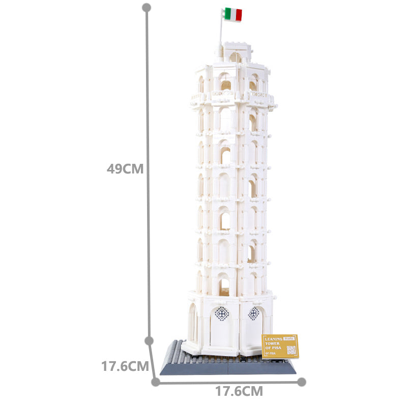 The Leaning Pisa Tower Construction Building Blocks - 5214
