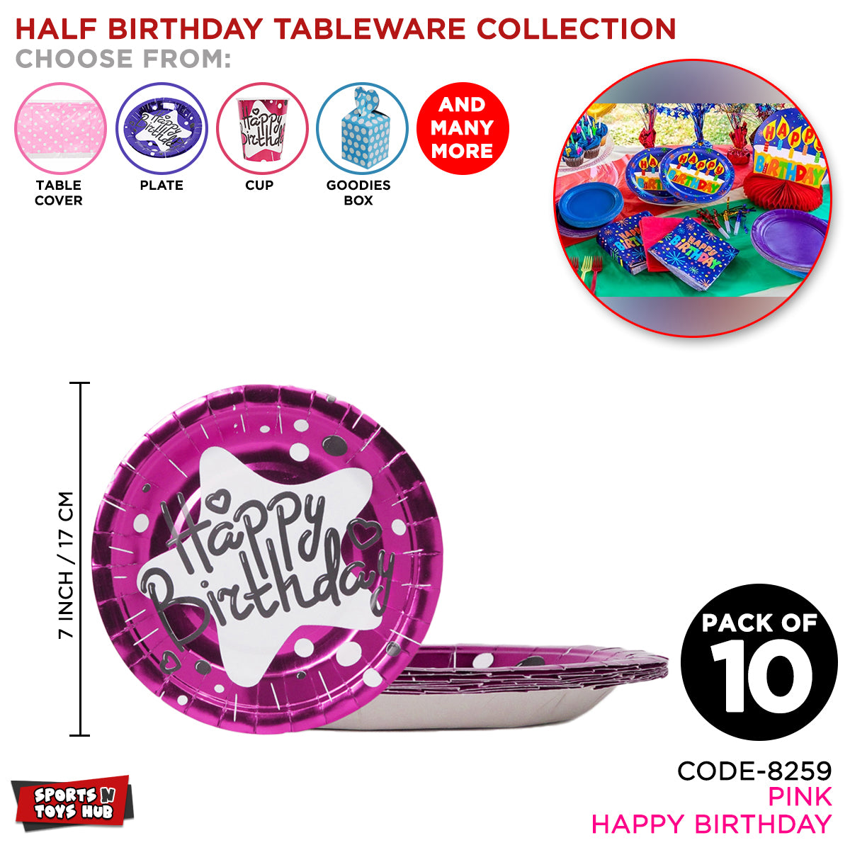 Half Birthday Tableware Collection