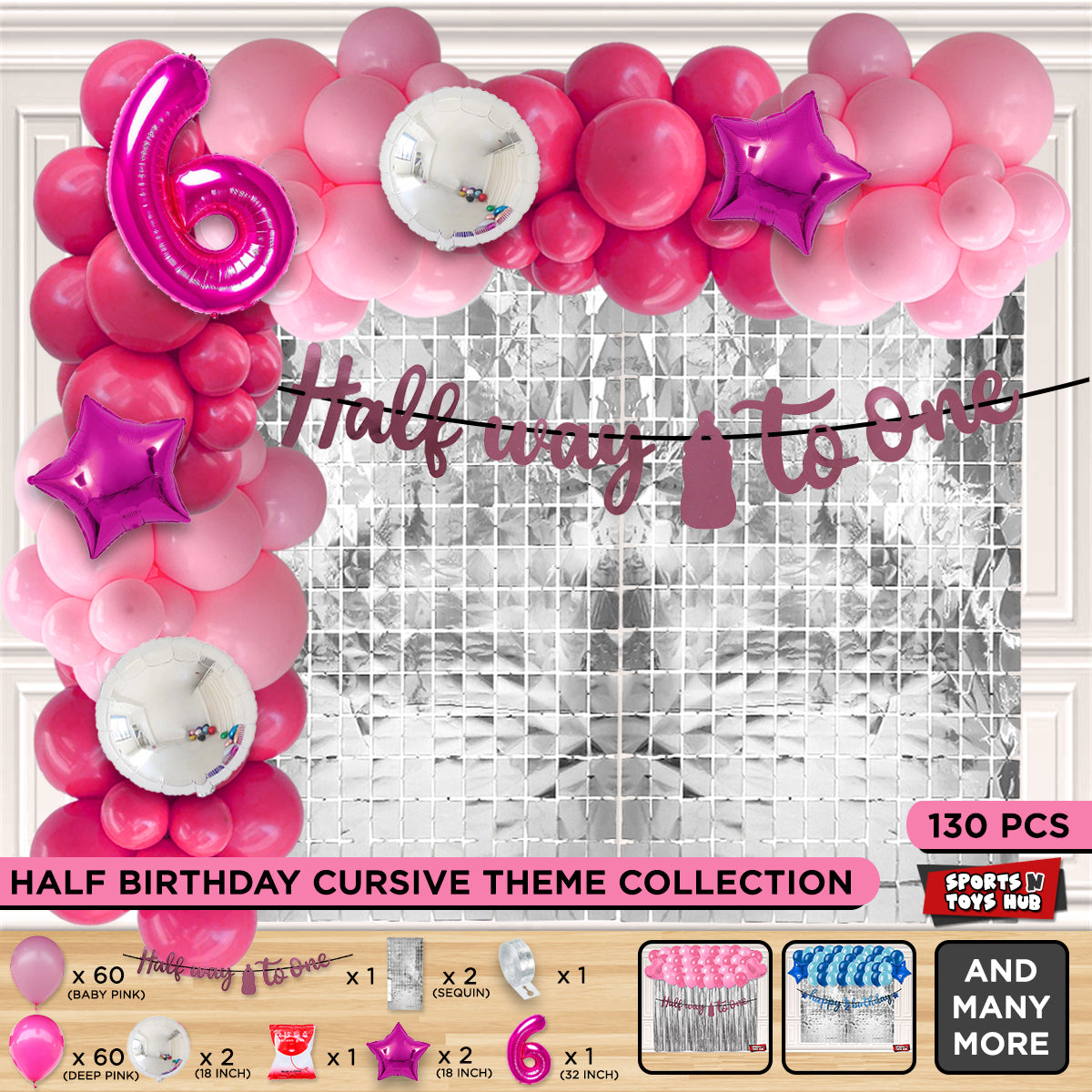 Half Way To One Cutout Banner Arch Theme