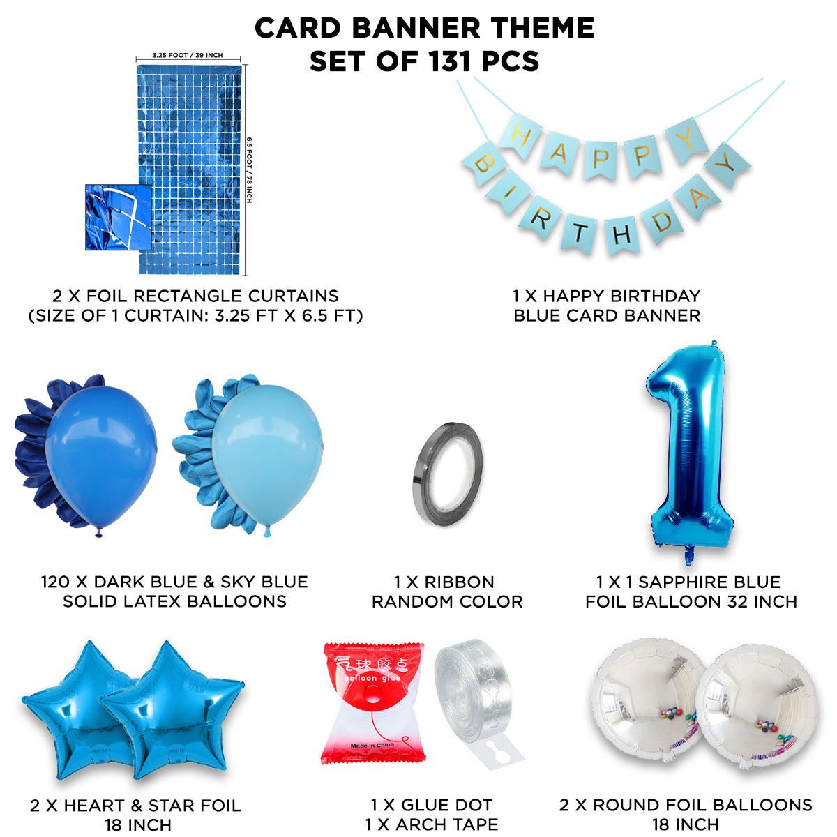 First Birthday Card Banner Arch Theme