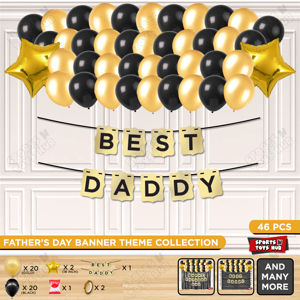 Best Daddy Shinny Gold Card Banner Theme Collection