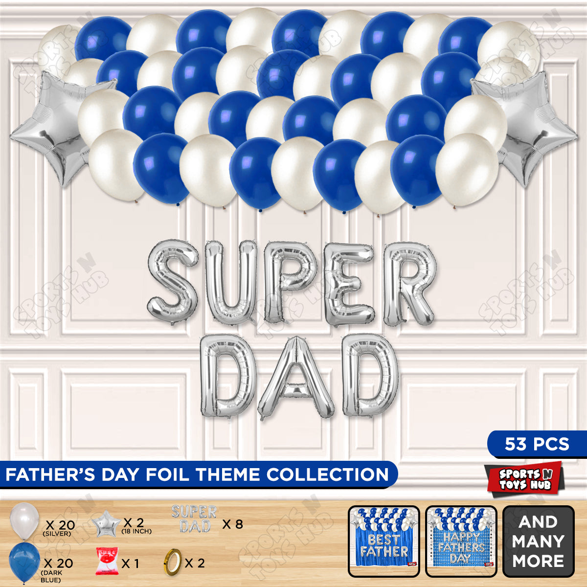 Super Dad Foil Letter Garland Theme Collection