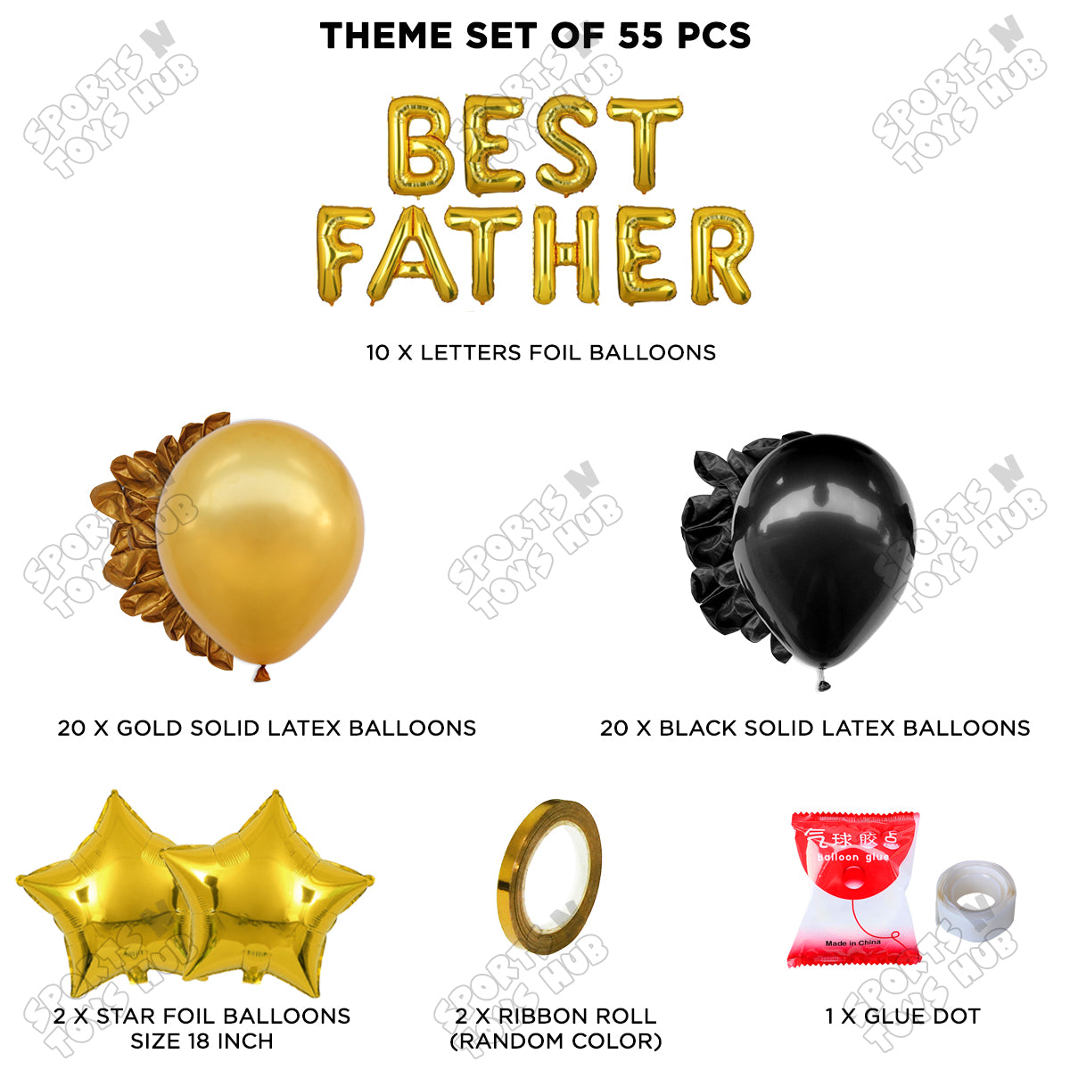 Best Father Foil Letter Garland Theme Collection