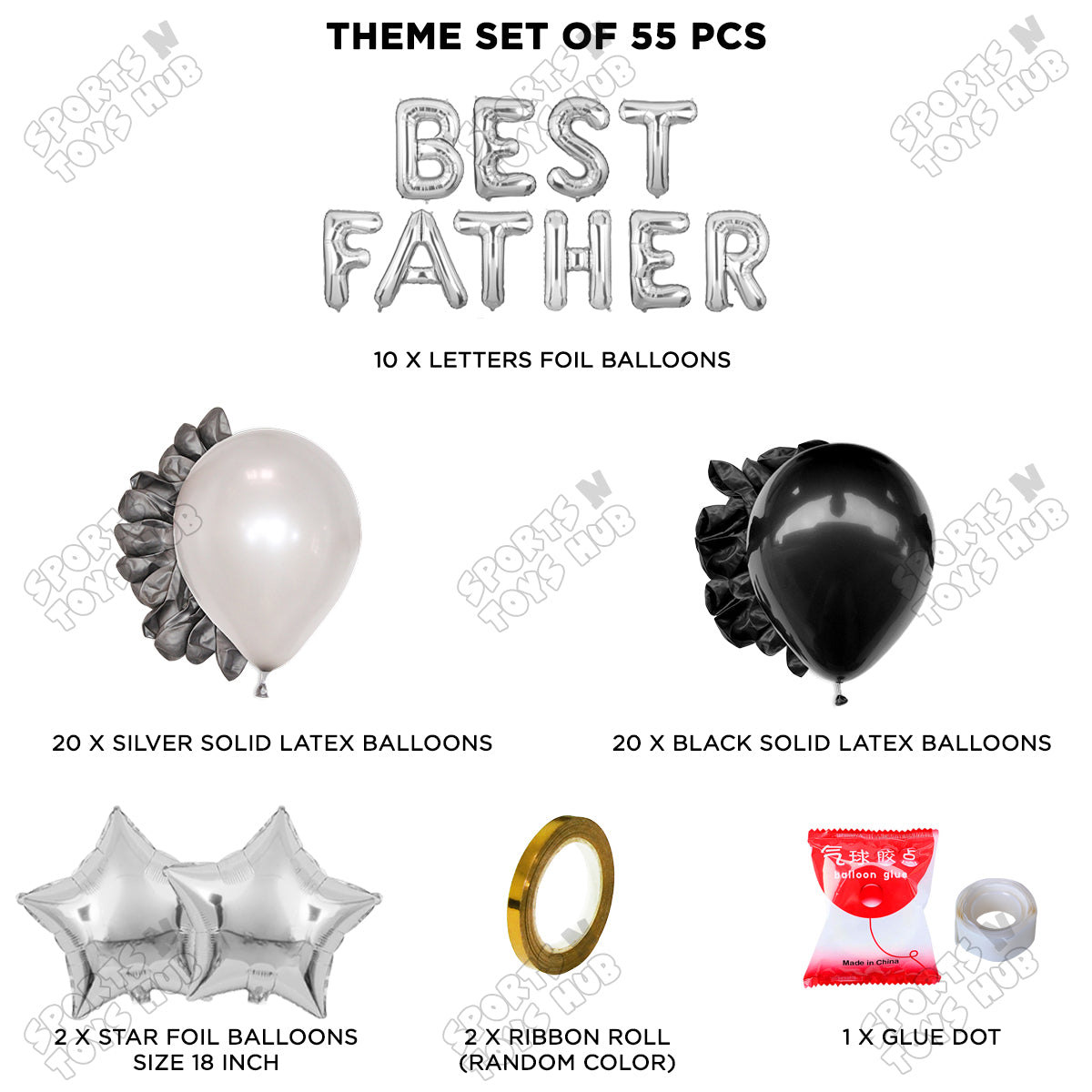 Best Father Foil Letter Garland Theme Collection