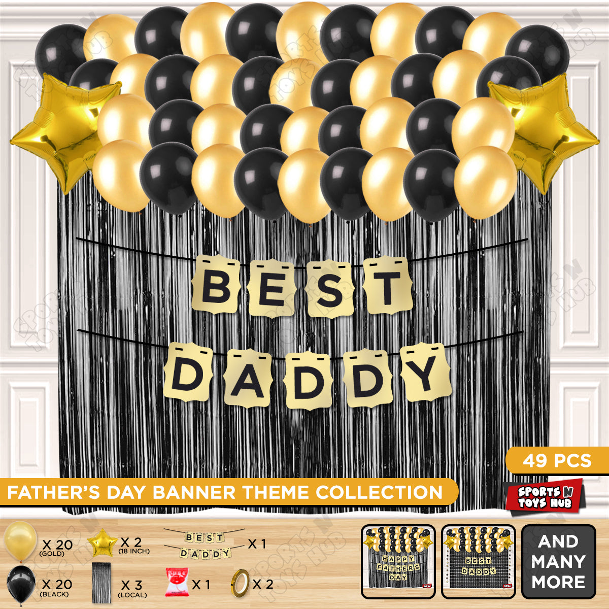 Best Daddy Shinny Gold Card Banner Theme Collection