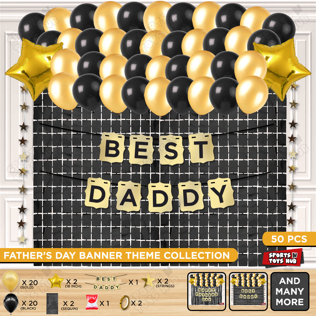 Best Daddy Shinny Gold Card Banner Theme Collection