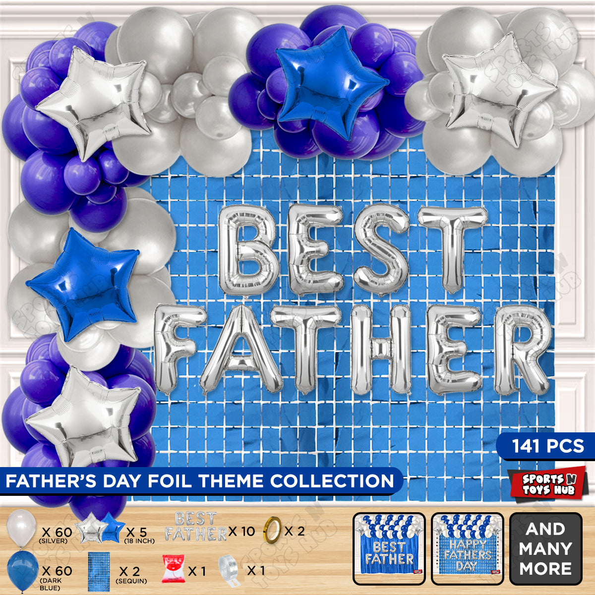 Best Father Foil Letter Arch Theme Collection