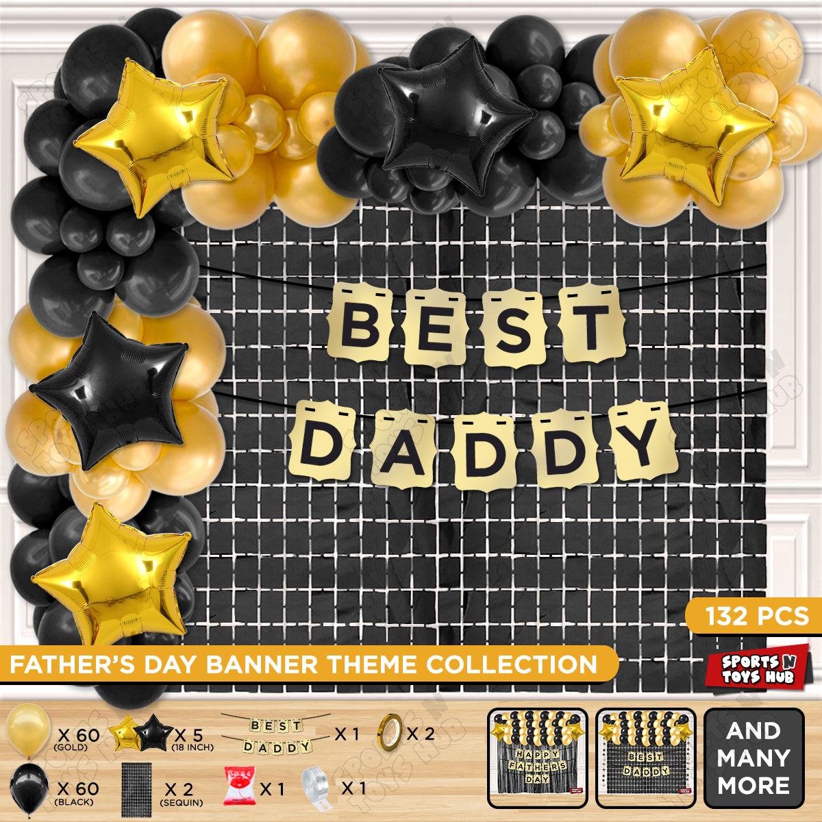 Best Daddy Shinny Gold Card Banner Theme Collection