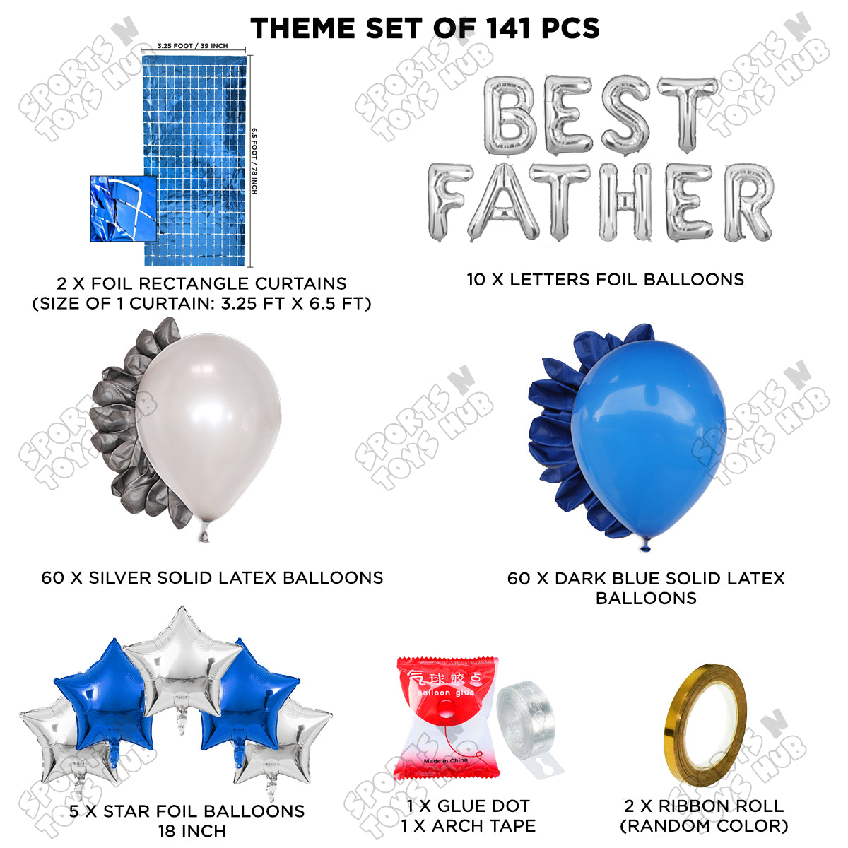 Best Father Foil Letter Arch Theme Collection