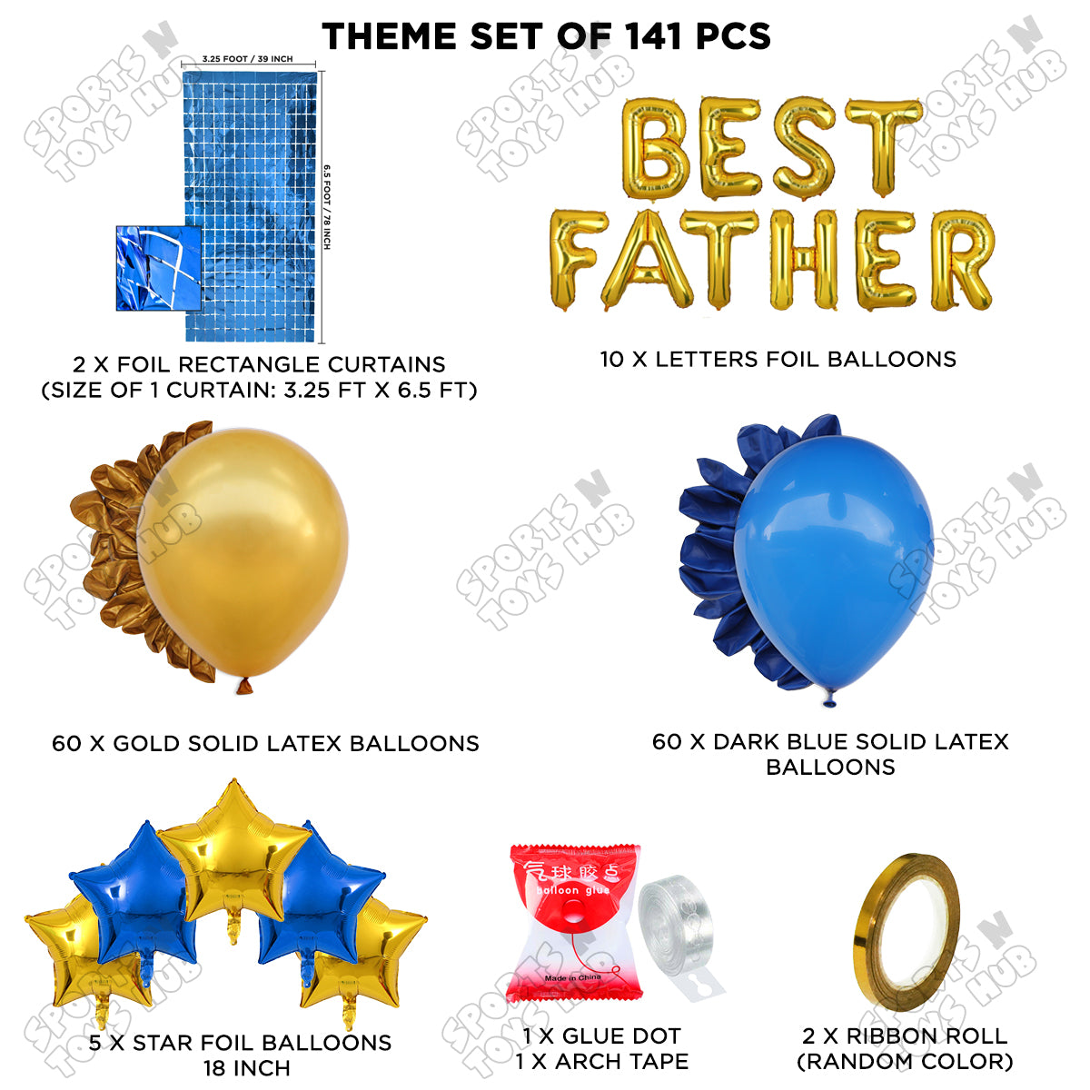 Best Father Foil Letter Arch Theme Collection