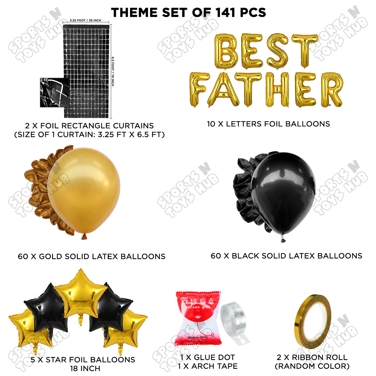 Best Father Foil Letter Arch Theme Collection