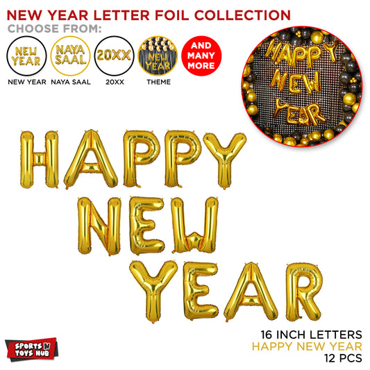 Happy New Year Foil Letter Collection