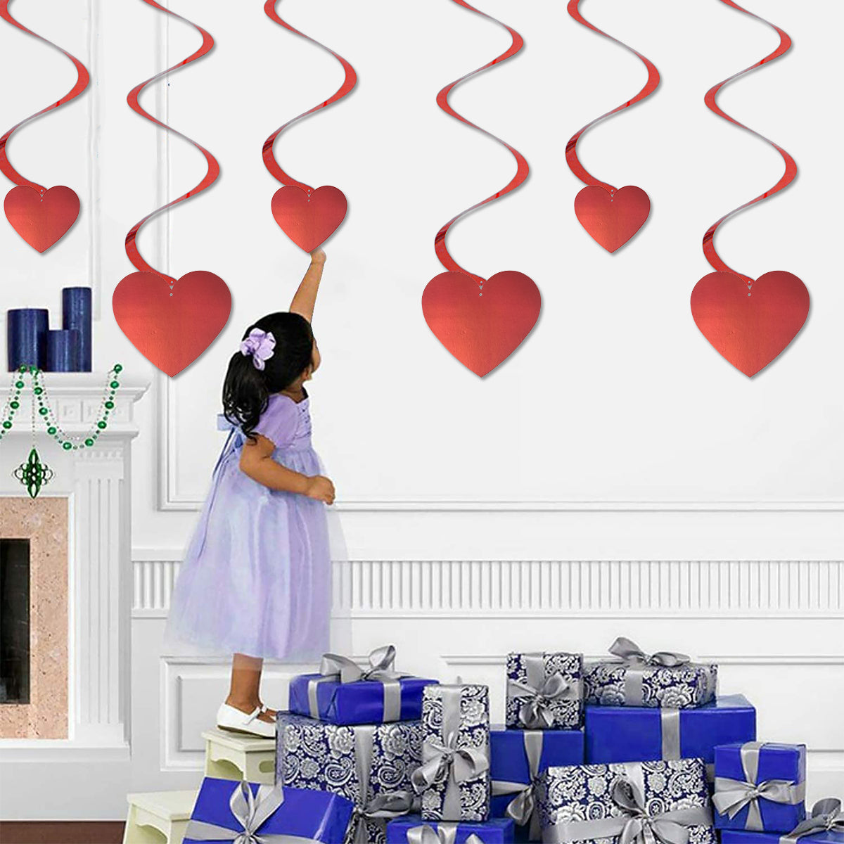 Heart Shape Hanging Swirl Collection