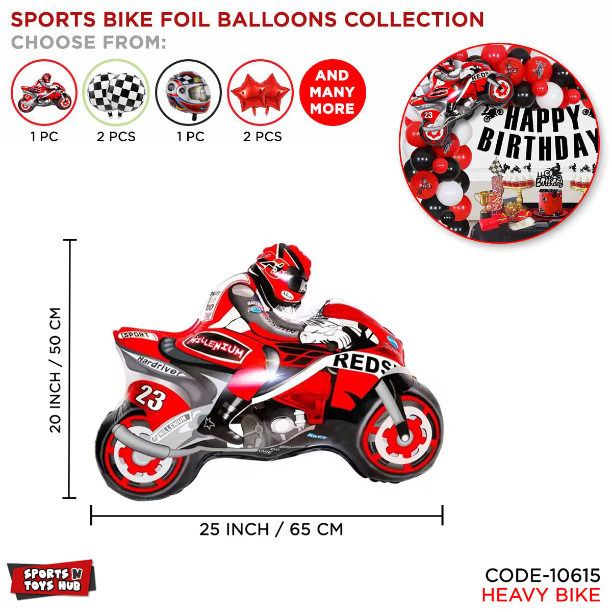 Sports Heavy Bike Foil Balloon