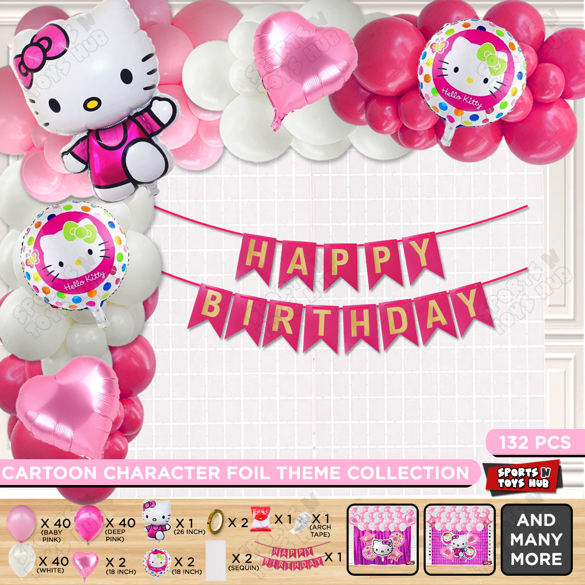 Hell0 Kitty Card Banner Arch Theme