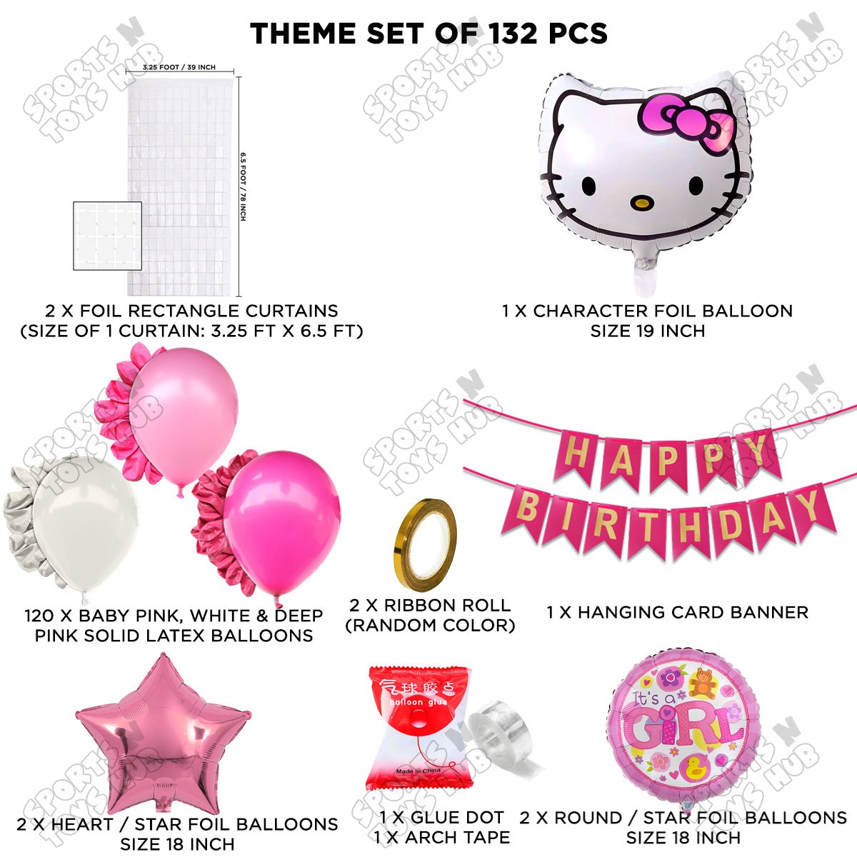 Hell0 Kitty Face Card Banner Arch Theme