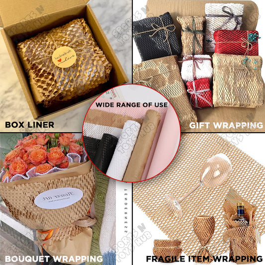 Honey Comb Multipurpose Wrapping Paper Roll