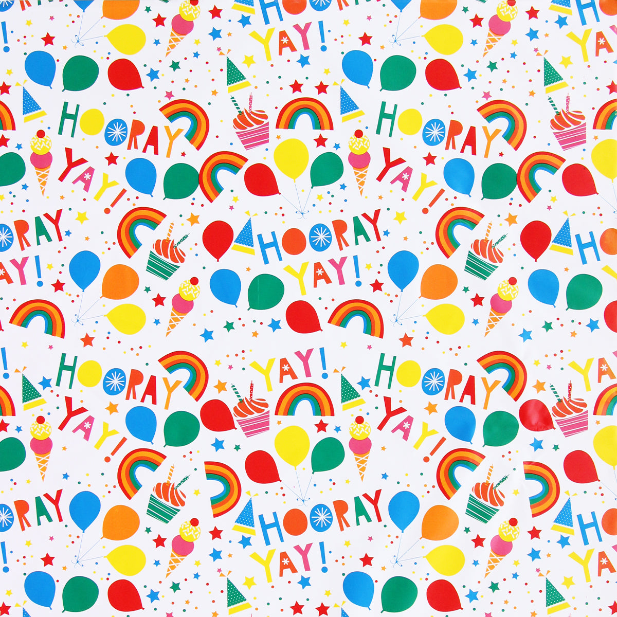 Hooray Yay Birthday Style Gift Wrapping Paper Sheets