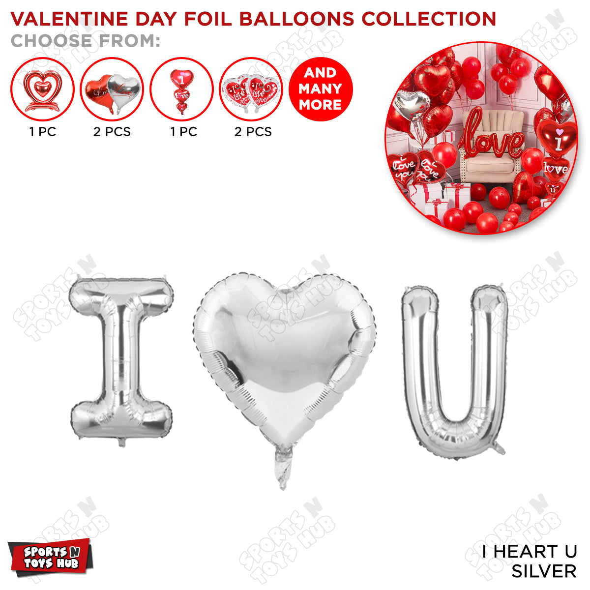 I ♥ U Foil Letter Collection