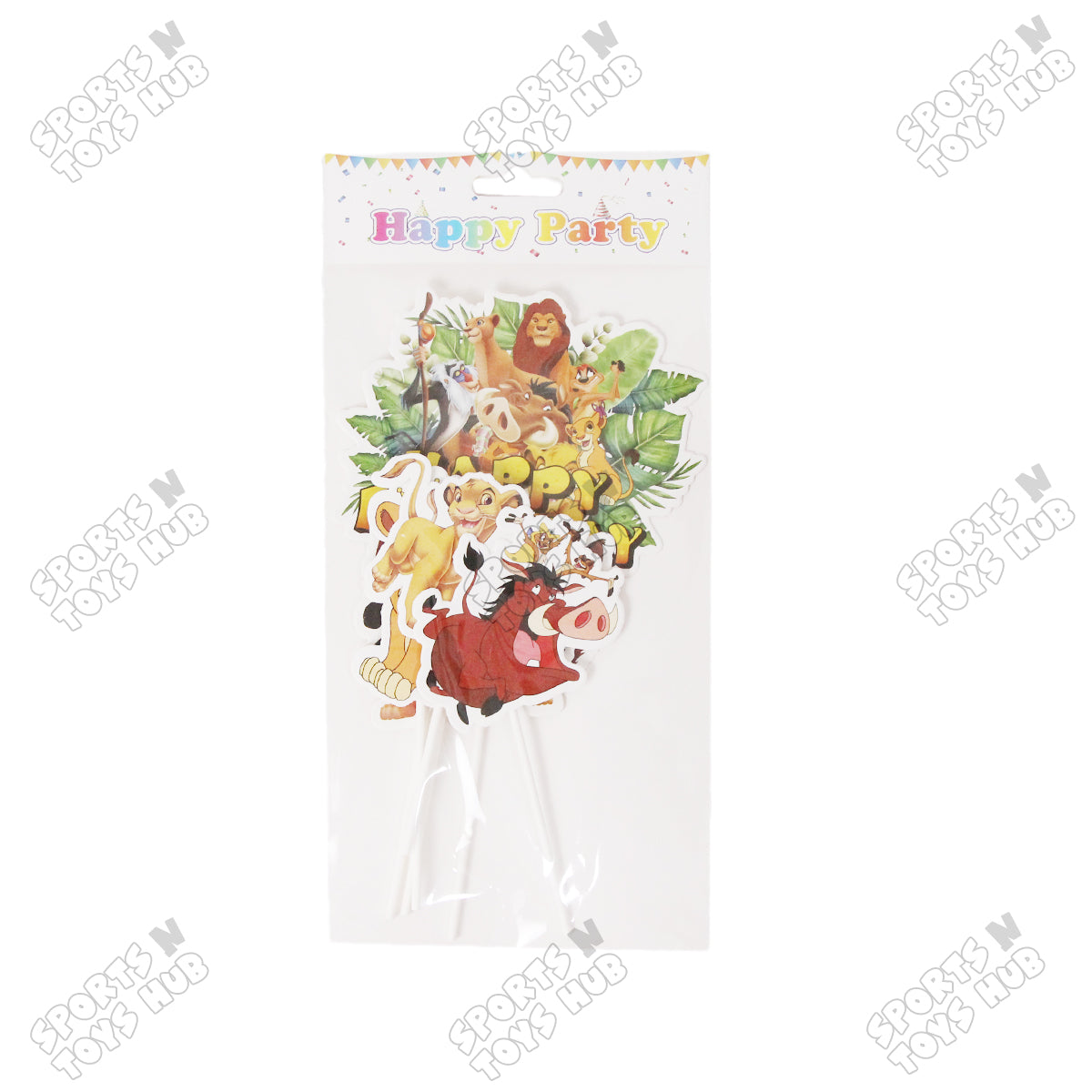 Cartoon Characters HBD Lion King Simb@ Cake Topper - 8 Pcs