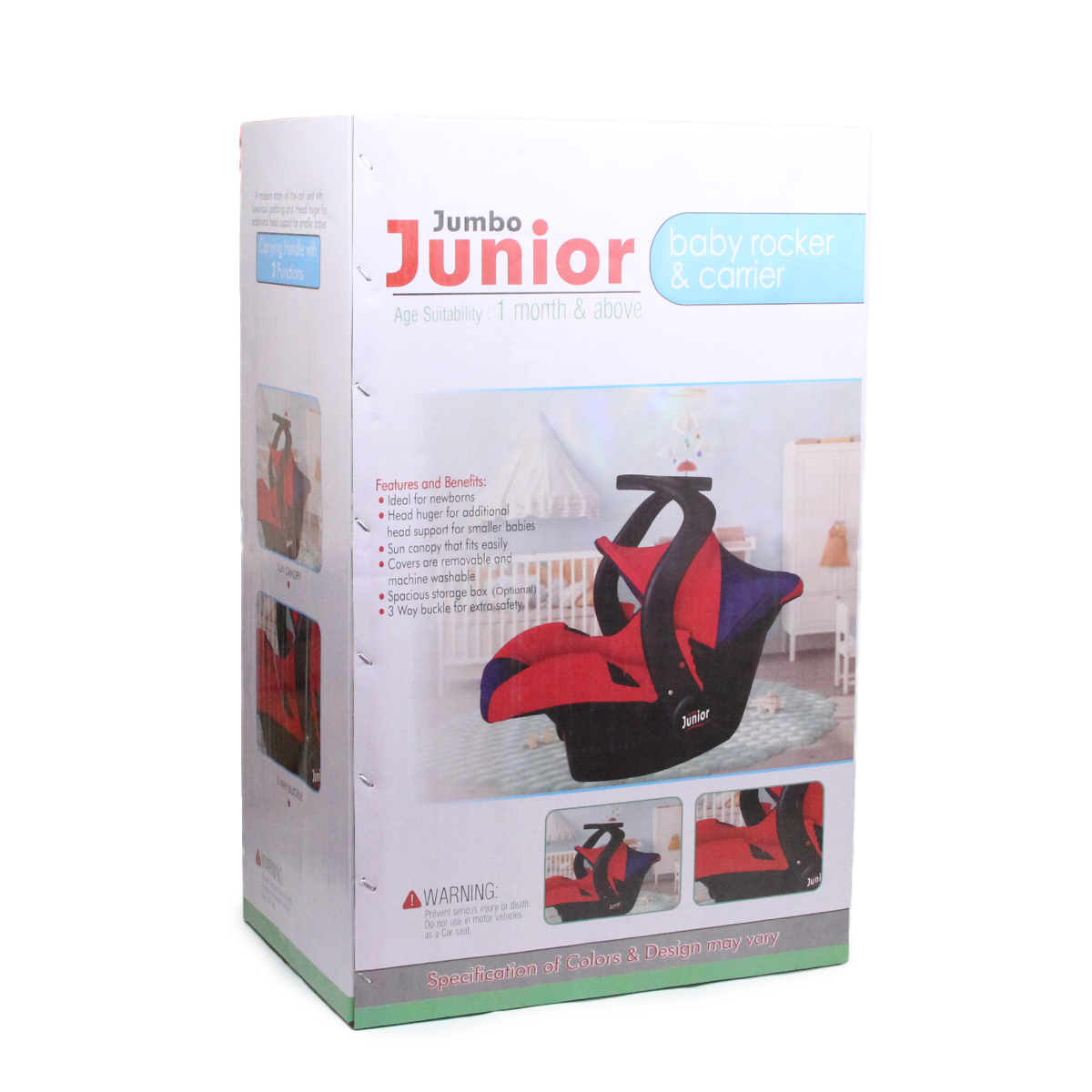 Jumbo Junior Baby Rocker Carry Cot For Kids
