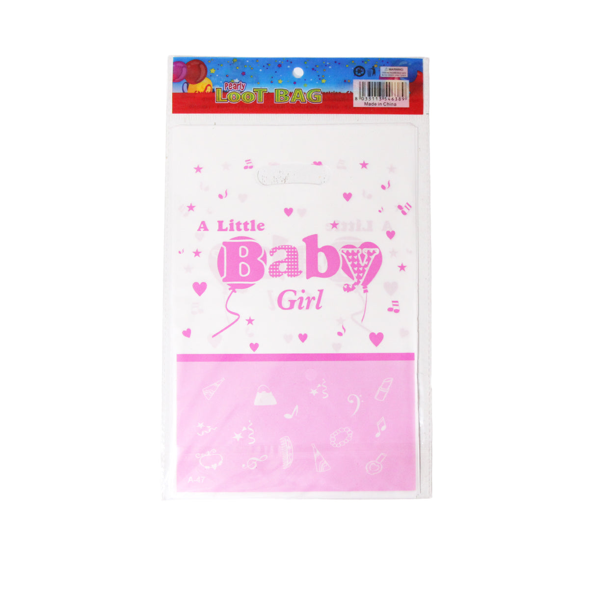 Baby Girl Goodies Gift Bags - 10 Pcs