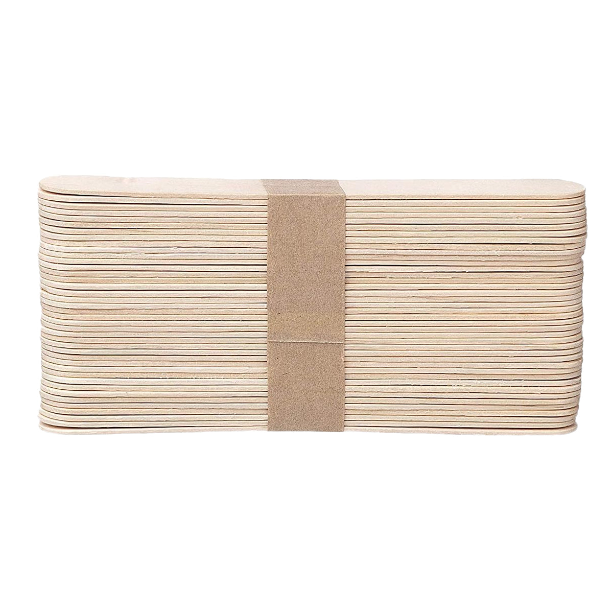 Pure Wooden Disposable Ice Cream Stick Collection - 50 Pcs