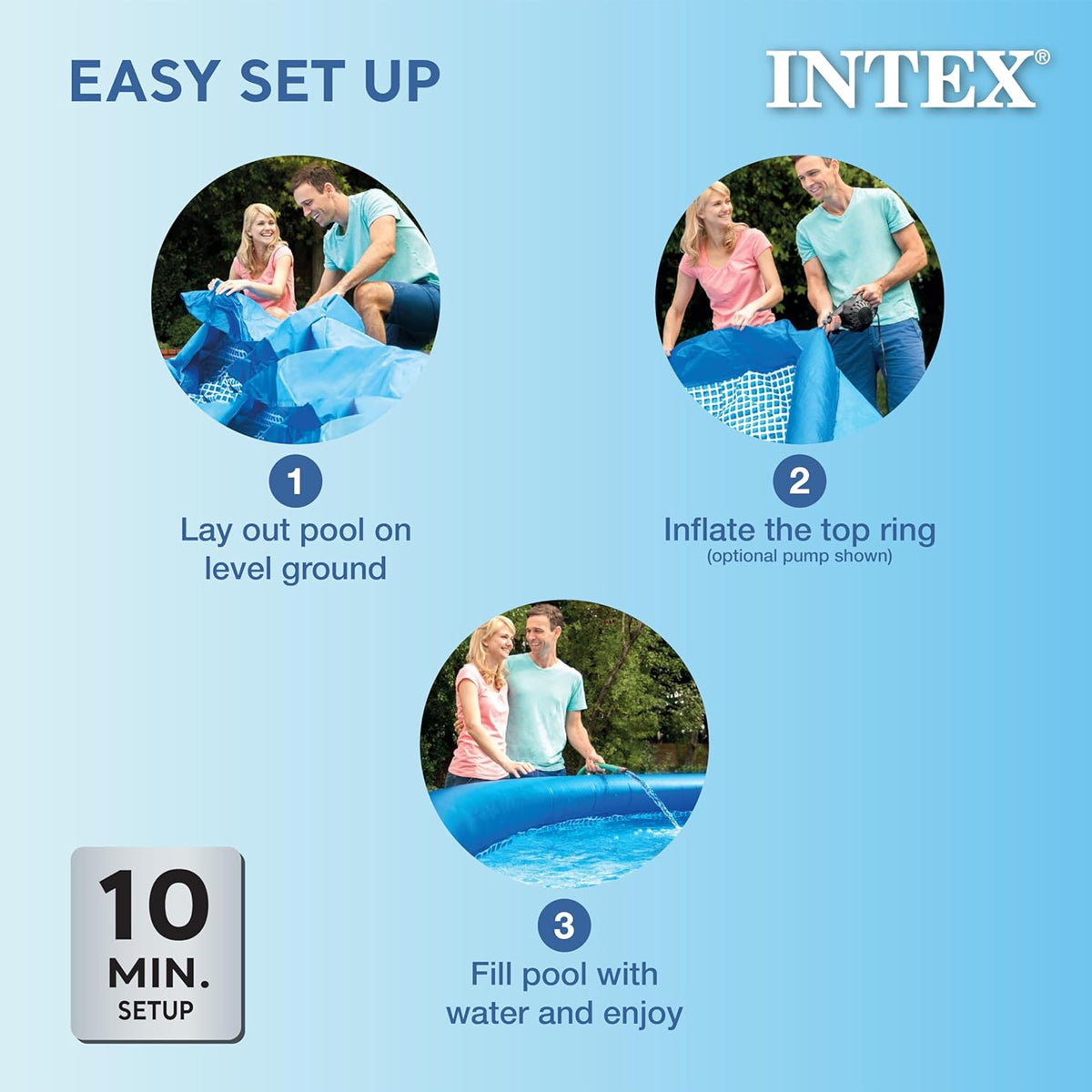 INTEX 8 Foot x 30 Inch Easy Set Swimming Pool - 28110