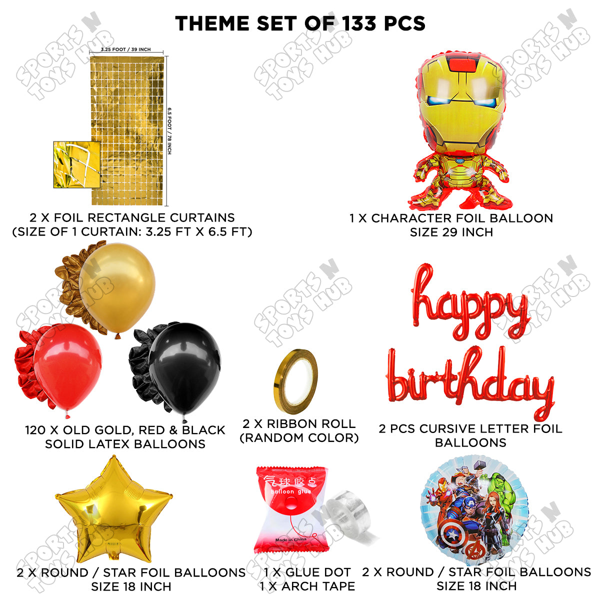 Iron m@n Foil Letter Arch Theme Collection