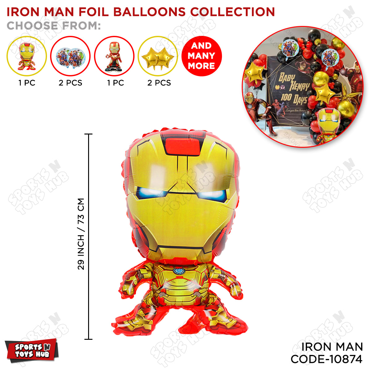 Iron M@n Foil Balloon