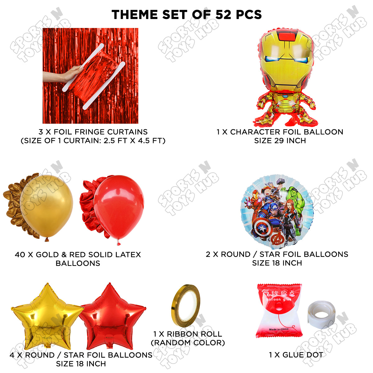 Iron M@n Foil Balloon Theme Collection