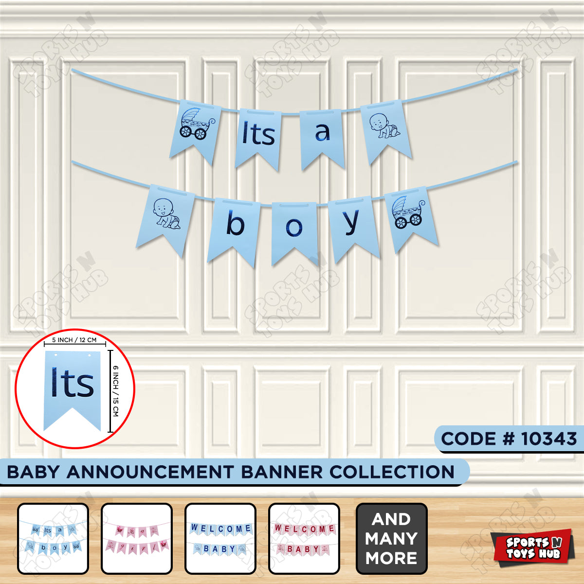 Its A Boy Card Banner