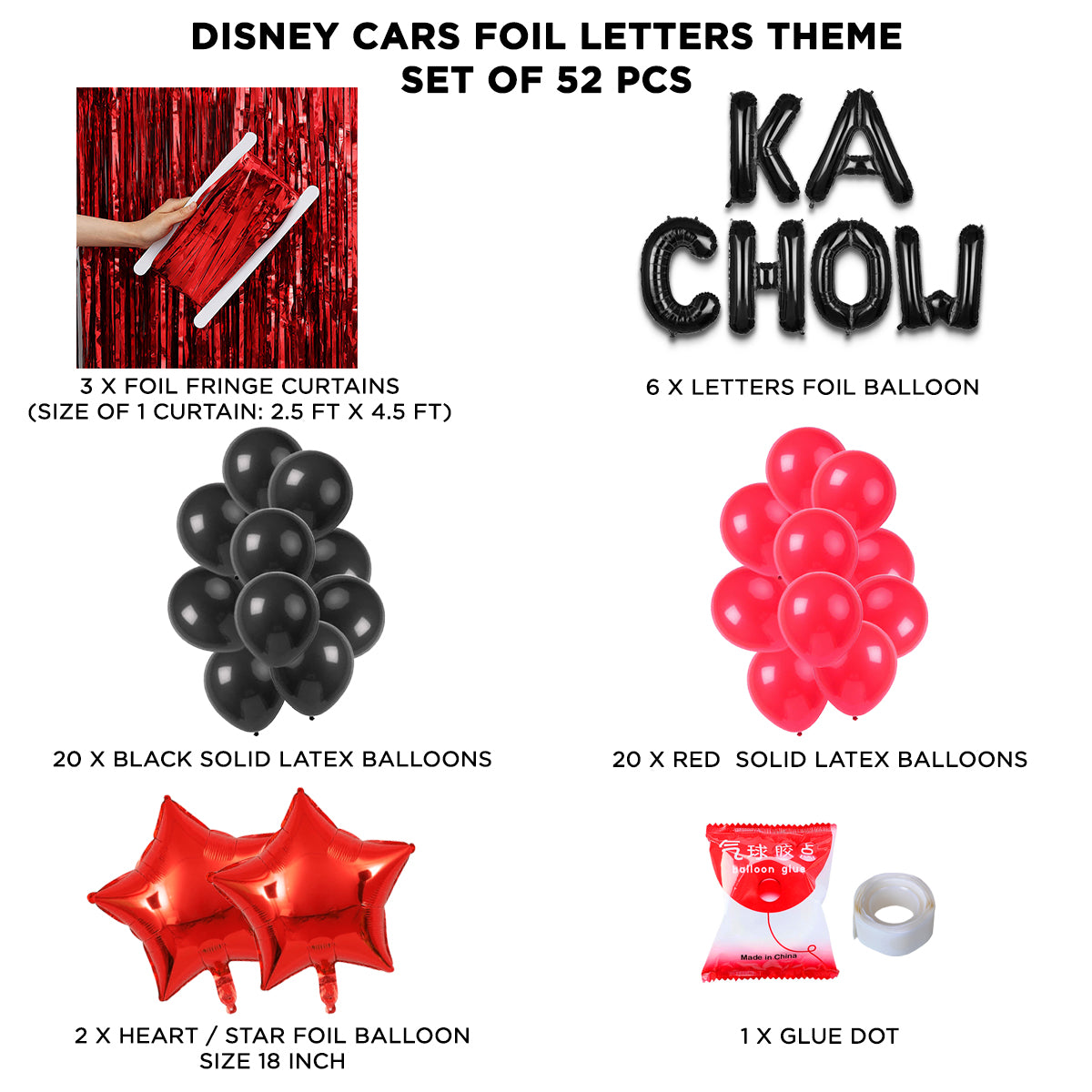 Mc-Queen Ka Chow Foil Letter Theme