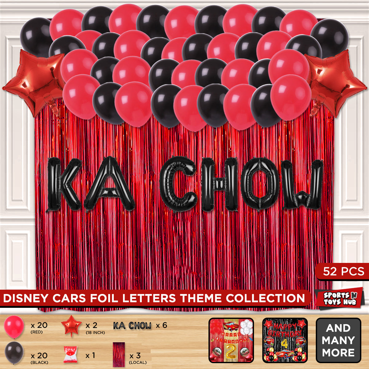 Mc-Queen Ka Chow Foil Letter Theme